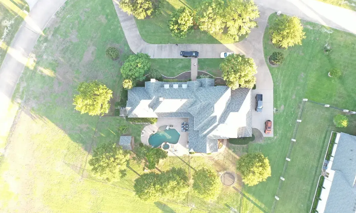 New shingle roof installation on a home in Lackland AFB